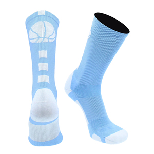 High Quality Crew Men Athletic Socks Custom Basketball Thick Terry Sports Socks <b>Cushion</b> Grip Custom Crew Pilates Socks For Men - Product Image 1