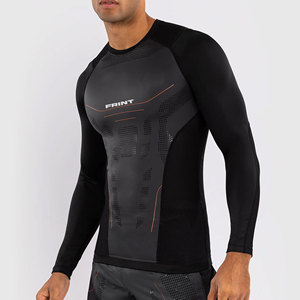 Camisa de compresión sublimada Rashguard para hombre técnica de manga completa Jiu Jitsu BJJ MMA Spandex logotipo personalizado ropa deportiva al por mayor - Product Image 1