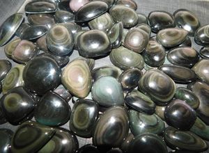 Piedra Preciosa de Obsidiana Arcoíris de Primera Calidad, Obsidiana Arcoíris Natural en Formas Mixtas para Joyería - Product Image 2