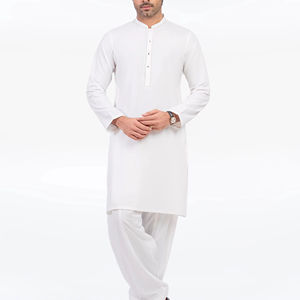 Salwar Kameez pour hommes pakistanais, tenue traditionnelle musulmane, coupe classique, décontractée, pour l'Aïd, les mariages, les fêtes et les célébrations - Product Image 1