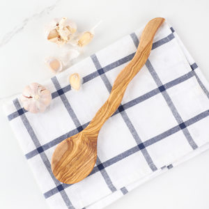 Cuchara de cocina de madera de olivo ligera sostenible respetuosa con el medio ambiente hecha a mano personalizable único personalizado lavado a mano solamente - Product Image 6