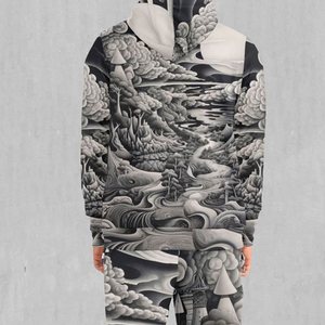 Survêtements d'hiver décontractés à capuche pour hommes, personnalisables, unis, grandes tailles, imprimés par sublimation, respirants, écologiques, vente en gros, OEM - Product Image 6