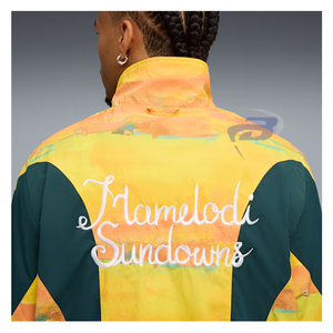 เสื้อแจ็คเก็ตฟุตบอลฤดูหนาว Mamelodi Sundowns ของแท้ แบบ unisex ชุดกีฬา ซิปเต็มตัว พิมพ์โลโก้ด้านหน้าตามสั่ง - Product Image 2