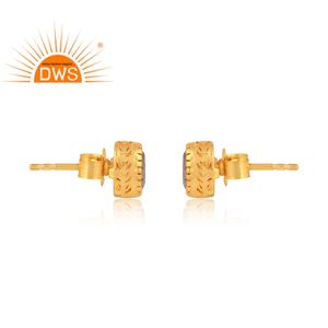 Boucles d'oreilles en argent sterling artisanal indien avec pierre précieuse topaze bleue naturelle, fabricant de bijoux sur mesure - Product Image 3