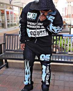 ชุดเสื้อฮู้ดกันหนาวมีซิปสำหรับทุกเพศชุดมีฮู้ดปักลายวินเทจผลิตตามสั่งสำหรับผู้ชายและผู้หญิงฤดูหนาวใส่สบาย - Product Image 5