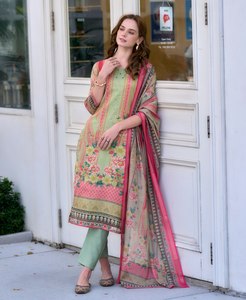 Elegante y Moderno Salwar Kameez Pakistaní para Mujer en Tela Roja con Traje Sharara Estilo Tenedor Cosido y Dupatta para Fiestas - Product Image 1