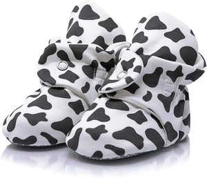 Botines de lana acogedores para bebés, zapatillas para recién nacidos, zapatillas cálidas de invierno, zapatos de cuna antideslizantes para niño y niña, estilo occidental, otoño - Product Image 3