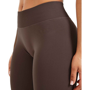 High Quality Women's High Waist Knitted Tight Yoga Pants Casual Style Scrunch Butt <b>Seamless</b> <b>Leggings</b> - Product Image 4