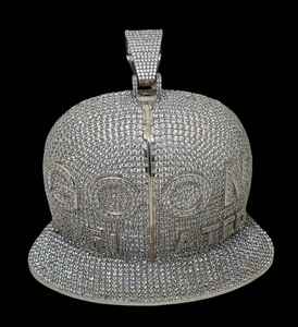 Moissanite VVS High Quality Diamond Pendants 925 Sterling Silver Iced Out Hip Hop Pendent for Men Moissanite <b>Cap</b> Pendent - Product Image 3
