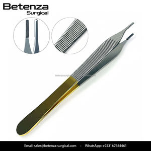 Pinces à tissus Adson Brown de haute précision TC 7x7, dents fines, pointes dentelées délicates, durables, usage chirurgical, acier inoxydable médical - Product Image 4