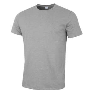 Camiseta con estampado personalizado y cuello redondo para hombre, transpirable, de microfibra de bambú, ajuste Regular, diseño sólido, patrón en blanco, estilo Formal de punto - Product Image 5