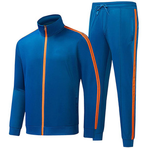 Conjunto de chándal atlético de 2 piezas personalizado para hombre, Sudadera con capucha y cremallera completa estampada, pantalones de chándal para correr, chándal al por mayor - Product Image 1