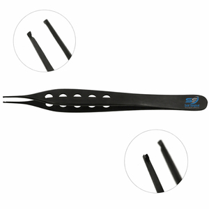 Pinzas para Tejidos Adson de Acero Inoxidable Delicado, 12 Dientes, Ligeras, con Mango Ergonómico Fenestrado, Agarre de Precisión Atraumático - Product Image 4