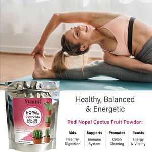 Polvo de cactus nopal de marca privada de alta calidad, ayuda saludable para la digestión y apoyo al sistema inmunológico, aumenta la energía y la vitalidad. - Product Image 2