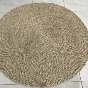 Natural Seagrass Decorative Mat \ Handmade Rug for Farmhouse & Minimal Decor - Product Image 6