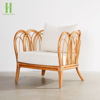 Chaise en rotin naturel faite à la main, durable, moderne, avec housse, écologique, pour hôtel, chambre, salle à manger, maison, extérieur, appartement
