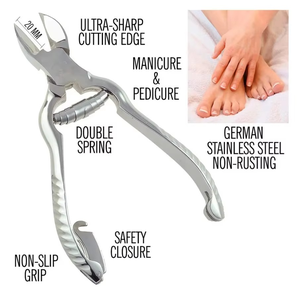 Coupe-ongles professionnel de haute qualité à dos incurvé et robuste pour les doigts de bébé, finition polie, outil de beauté pour les ongles des pieds - Product Image 4