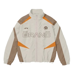 New Arrival Custom Wholesale <b>Top</b> Selling Vintage Solid Waterproof Windbreaker Jacket and <b>Sweat</b> Pants Two Piece Set - Product Image 3