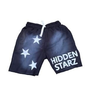 Pantalones cortos lavados con ácido vintage con logotipo personalizado para hombre, de secado rápido y transpirables, 100% bolsillos de algodón para uso en el gimnasio, pantalones cortos para hombre - Product Image 6