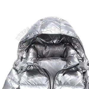 Chaqueta de Plumón Personalizada de Diseño de Moda Invernal para Hombre, Negra, Impermeable, de Nailon, Talla Grande, con Logotipo, al por Mayor - Product Image 2