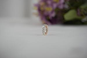 Anillo de diamante cultivado en laboratorio Premium 6,00 quilates corte ovalado VS1 claridad IGI SGL certificado Oro rosa oro plata proveedor al por mayor - Product Image 6