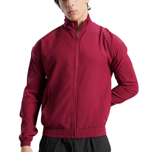 Men's <b>Lightweight</b> Winter Breathable Windproof Zip-Up Stand Bomber <b>Jacket</b> Fitness <b>Running</b> Sportswear Comfortable Activewear Top - Product Image 1
