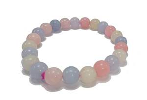 Pulsera de Cristal de Morganita, Cuentas Redondas de 8mm, Piedra Preciosa, Moda, Regalo para Hombre y Mujer, Energía - Product Image 6