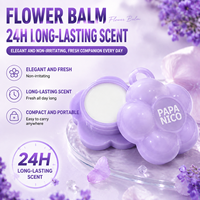 Balsem Parfum Padat Vegan Ramah Perjalanan, Wangi Padat Bebas Alkohol, Aroma Tahan Lama, Melembapkan, Tidak Berminyak, Pabrik OEM