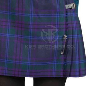 Kilt de tartán ligero para mujer con tela suave y combinaciones de colores vibrantes Kilt de tartán hecho a mano para mujer - Product Image 6