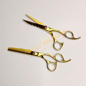 Ciseaux de barbier élégants sur mesure avec manche en céramique, lames en acier inoxydable, ciseaux à effiler pour droitiers, 26 dents - Product Image 4