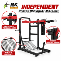 SK China Factory Wholesale Strength Training Equipment Plate Loaded Pendulum Squat Machine OEM ODM Gym Supplier