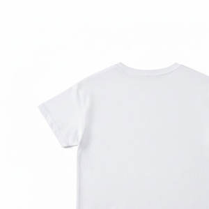 Camiseta de Algodón 100% Tejida y Transpirable para Niños, Manga Corta, Cuello Redondo, Ecológica, Informal, para el Día a Día, Juegos y Uniformes Escolares - Product Image 4