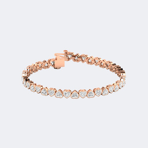 สร้อยข้อมือเทนนิสทรงหัวใจ 8.00CTW - Product Image 6