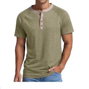 T-shirt uni décontracté de qualité supérieure, coupe ajustée, tissu en coton élasthanne respirant et écologique, 220 GSM, manches courtes pour - Product Image 6