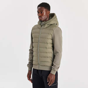 Veste technique hybride matelassée coupe ample coupe-vent imperméable camouflage pour homme avec col rond - Product Image 4