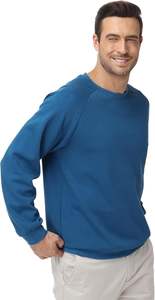 Sudadera informal de algodón con cuello redondo para hombre - Product Image 2