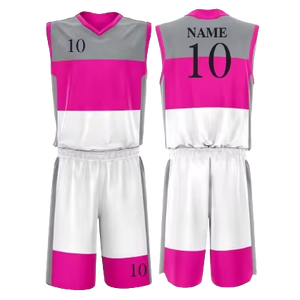 Maillot de basket-ball cousu avec logo d'équipe personnalisé en gros, uniforme de basket-ball par sublimation fabriqué au Pakistan - Product Image 1