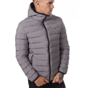 Chaqueta Bomber de lona informal para hombre, color personalizado, superventas, 2024, High Street, poliéster, cortavientos, capucha, cierre de cremallera para otoño - Product Image 1