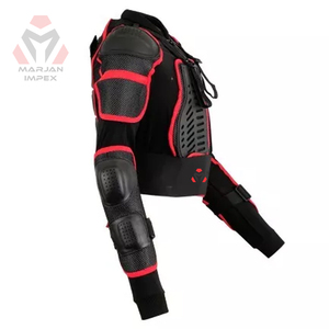 Chaqueta de Seguridad para Motociclismo de Verano e Invierno, Transpirable, con Armadura, Manga Larga, Unisex, Todas las Tallas, Negra, 100% Poliéster, Motocross - Product Image 2