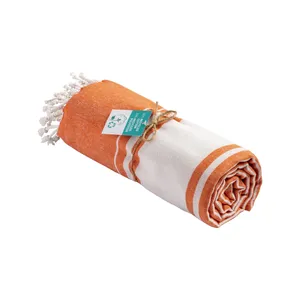 Telo da Spiaggia in Cotone Riciclato Sostenibile GRS, Accessorio Ecologico - Product Image 1