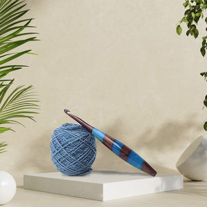 Crochet en bois ergonomique de style Simple fait à la main Portable personnalisé tricot résine époxy prix de gros - Product Image 1