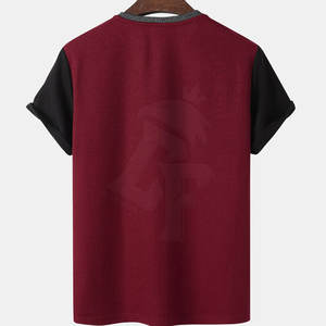 T-shirt pour homme de couleur personnalisée T-shirt pour homme de haute qualité avec logo imprimé au prix de gros - Product Image 2