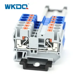 Panel Mount Din Rail 6MM Push Button Terminal Block Connector