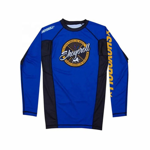 Nouveau rashguard de Jiu Jitsu MMA Grappling BJJ Boxe à manches courtes, vente chaude, OEM, de qualité supérieure, dernière version, couleur personnalisable - Product Image 2