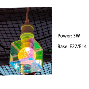 Lámpara decorativa de Vidrio colorido <span class=keywords><strong>3W</strong></span> E27 <span class=keywords><strong>E14</strong></span> para Hotel Bar Restaurante Bombilla de filamento decorativa de Navidad - Product Image 4