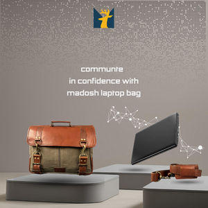 <b>Mens</b> Genuine Leather <b>Laptop</b> Crossbody <b>Bag</b> Vintage Style Office <b>Messenger</b> Sling with Magnetic Snap Flap - Product Image 5