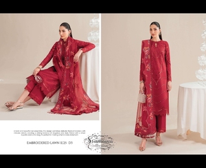 Jazmin Presenta Iris Bordado Lujo Eid Lawn SS'25 Anarkali por Ssumaira Colección Ropa de Lujo India y Pakistán - Product Image 3