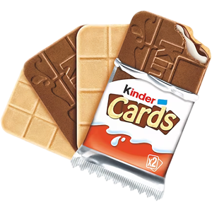 Kinder Cards T2x5 128g Deliciosas Barras de Gofre con Chocolate, Relleno Cremoso de Leche, Dulce para Niños y Adultos, Paquete a Granel Disponible - Product Image 2