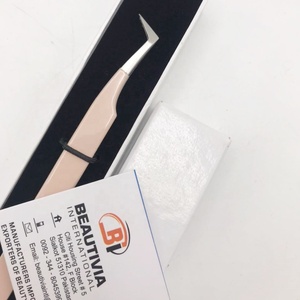 Beautivia International Pince à épiler professionnelle en acier inoxydable avec poignée diamantée - Product Image 4