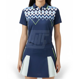 Tenue de golf pour femmes, haut polo extensible de qualité supérieure et jupe, pour le golf professionnel et les entraînements - Product Image 6